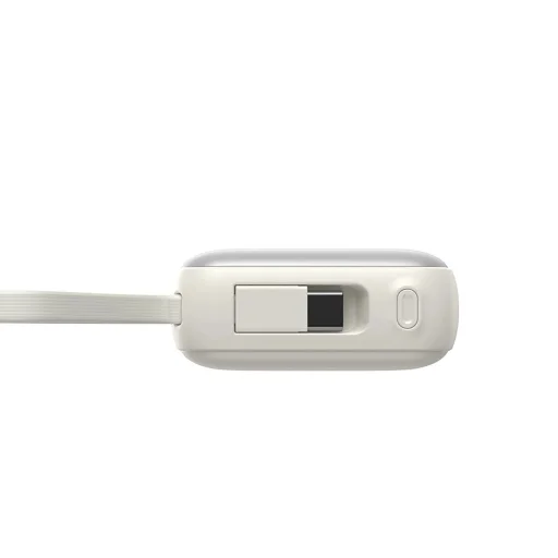 Joyroom JR-PBF27 10000mAh 22.5W Powerbank beépített USB-C és Lightning kábelekkel - Fehér - 6