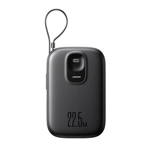 Joyroom JR-PBF17 22.5W 10000mAh Powerbank beépített USB-C kábellel + 0.25cm USB-C kábel - Fekete - 2