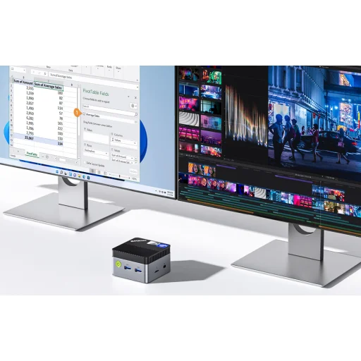 MINI PC GMKtec G5 Intel N97 12GB RAM + 256GB Fekete - 7