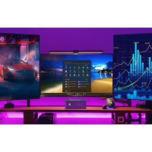 MINI PC GMKtec K6 Ryzen 7 7840HS 32GB RAM + 1TB SSD Fekete - 11