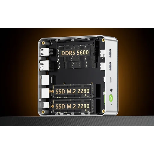 GMKtec Mini PC K9 Intel Ultra 5 125H 32GB RAM + 1TB WIN 11 Pro - 5