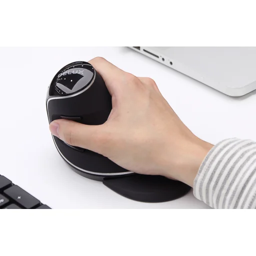 Vezeték nélküli függőleges egér Delux M618PD BT+2.4G 4200DPI - 4