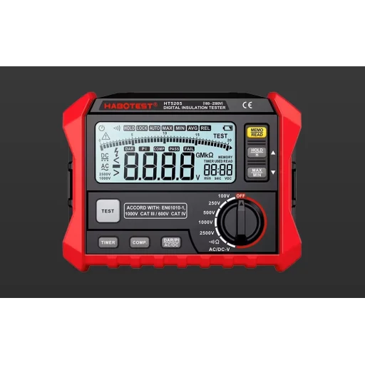Habotest HT5205 digitális szigetelésvizsgáló - 5
