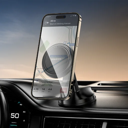 Borofone autós tartó BH136 Parker mágneses műszerfalra fekete - 8