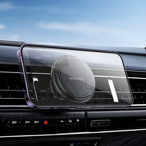 Borofone BH135 Parker mágneses autós telefontartó légbeömlőre fekete - 8