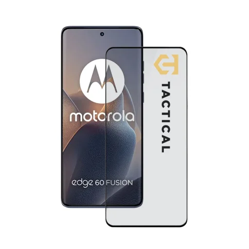 Tactical Üveg Pajzs 5D Motorola Edge 60 Fusion Fekete üvegfólia - 1