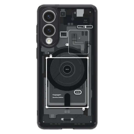  Galaxy S25 Edge Fekete Spigen Ultra Hybrid Mag Magsafe Zero One tok - 2