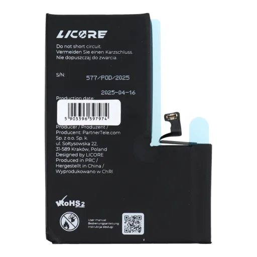 LICORE akkumulátor IPHONE 15 Pro Max 4422 mAh-hez - 2