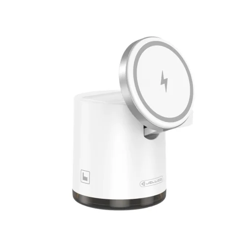 JELLICO vezeték nélküli töltőállomás 3 az 1-ben W22 15W Fehér - 3