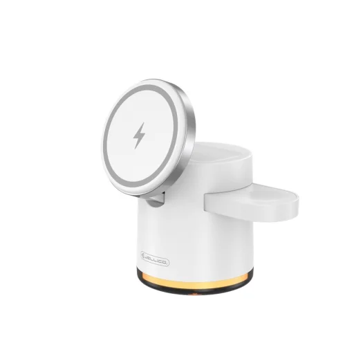 JELLICO vezeték nélküli töltőállomás 3 az 1-ben W22 15W Fehér - 1