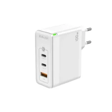 JELLICO fali töltő C118 GaN PD 100W 2xUSB-C + 1xUSB QC3.0 Fehér