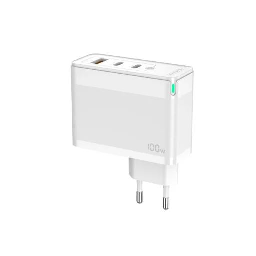 JELLICO fali töltő C118 GaN PD 100W 2xUSB-C + 1xUSB QC3.0 Fehér - 5