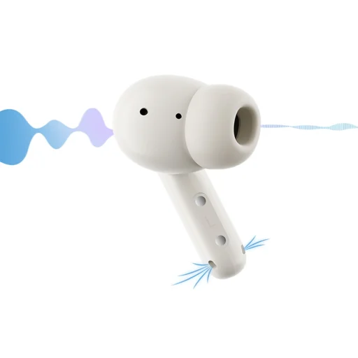 TWS QCY Buds T43 ANC fejhallgató (fehér) - 8