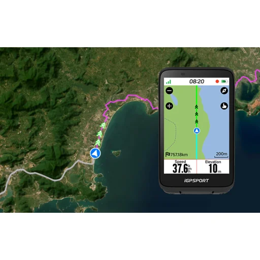 GPS biciklis számítógép iGPSPORT BiNavi - 8