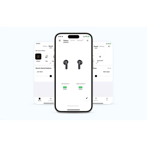 TWS QCY Ailybuds E10 QT35 fejhallgató (kék) - 10