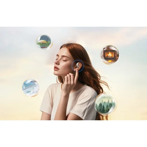 TWS QCY Crossky R70 vezeték nélküli fülhallgató (fekete) - 9