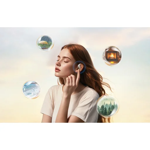 QCY Crossky R70 vezeték nélküli fülhallgató (szürke) - 8