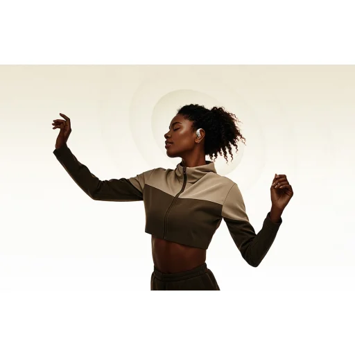 QCY Crossky R70 vezeték nélküli fülhallgató (szürke) - 9