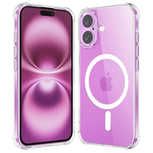  Techsuit - Ütésálló Átlátszó Szilikon MagSafe - iPhone 16 Plus - Átlátszó tok - 1