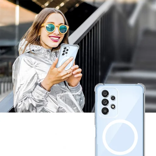  Techsuit - Ütésálló Átlátszó Szilikon MagSafe - Xiaomi Redmi Note 14 5G - Átlátszó tok - 4