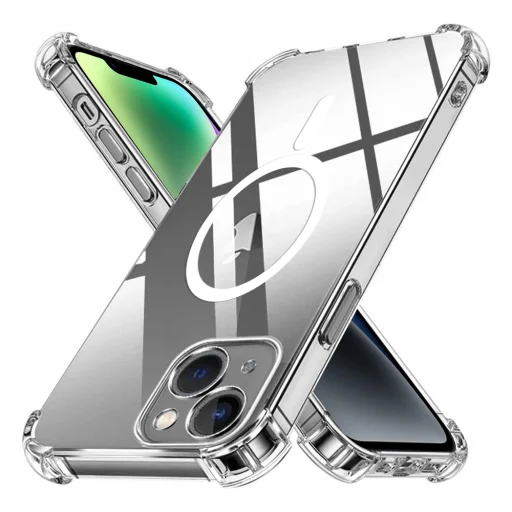  Techsuit - Ütésálló Átlátszó Szilikon MagSafe - iPhone 14 - Átlátszó tok - 1