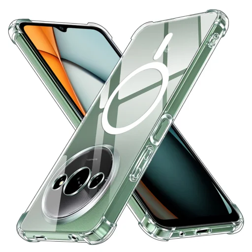  Techsuit - Ütésálló Átlátszó Szilikon MagSafe - Xiaomi Redmi A3 / Redmi A3x - Átlátszó tok - 1