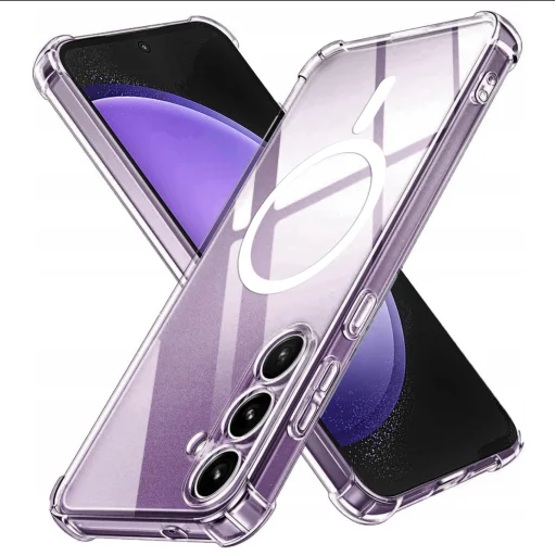  Techsuit - Ütésálló Átlátszó Szilikon MagSafe - Samsung Galaxy S23 FE - Átlátszó tok - 1