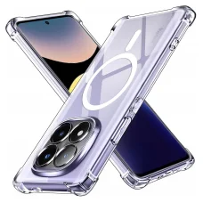  Techsuit - Ütésálló Átlátszó Szilikon MagSafe - Xiaomi Redmi Note 14 Pro+ 5G - Átlátszó tok