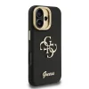  iPhone 16 fekete Guess PU Grained 4G Logo Stand Camera Frame tok thumbnail