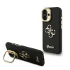  iPhone 16 fekete Guess PU Grained 4G Logo Stand Camera Frame tok thumbnail