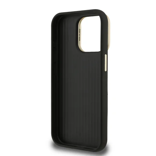 Guess PU Grained 4G Logo Stand Kamera Kerettel ellátott tok iPhone 15 Pro-hoz Fekete - 6