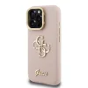 Guess PU Grained 4G Logo Stand Camera Frame tok iPhone 15 Pro Pink thumbnail