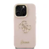  iPhone 16 Pro Max Pink Guess PU Grained 4G Logo Stand Kamera Keretes tok thumbnail