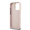  iPhone 16 Pro Max Pink Guess PU Grained 4G Logo Stand Kamera Keretes tok thumbnail