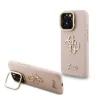 Guess PU Grained 4G Logo Stand Camera Frame tok iPhone 15 Pro Pink thumbnail
