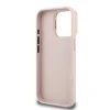 Guess PU Grained 4G Logo Stand Camera Frame tok iPhone 15 Pro Pink thumbnail