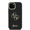  iPhone 13 fekete Guess PU Grained 4G Logo Stand Camera Frame tok - 3