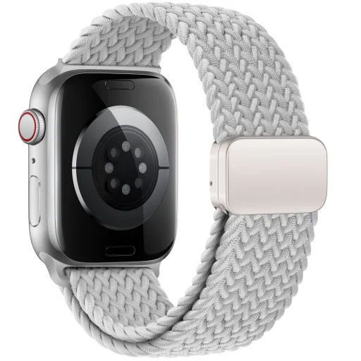 Tech-protect Nylonmag Apple Watch 6 / 7 / 8 / 9 / 10 / 11 / SE / Ultra 1 / 2 (44 / 45 / 46 / 49 mm) Krémszínű - 2