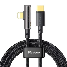 USB-C Lightning 90 fokos kábel McDodo CA-3390 36W 1.2m (fekete)