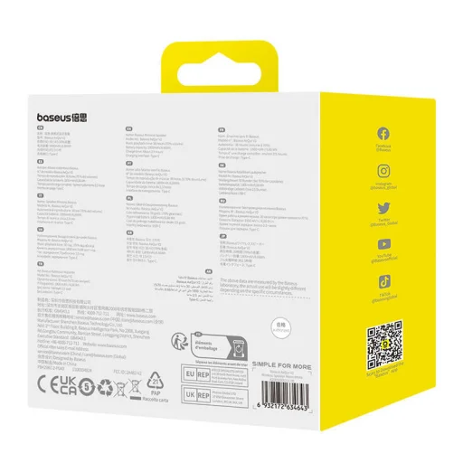 Baseus AeQur V2 vezeték nélküli hangszóró (fehér) - 10