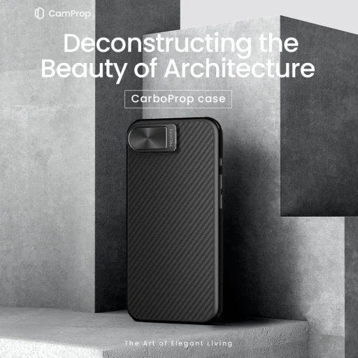 Nillkin CarboProp Aramid Mágneses tok Apple iPhone 16e Fekete - 3