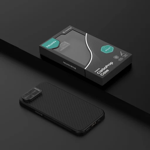 Nillkin CarboProp Aramid Mágneses tok Apple iPhone 16e Fekete - 9