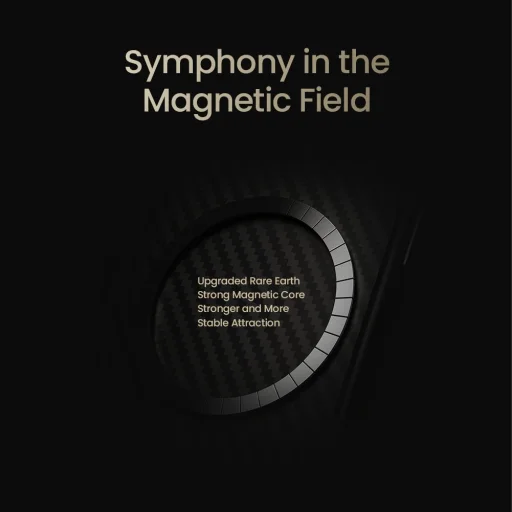 Nillkin Mágneses Synthetikus Szálas PRO tok Apple iPhone 16e arany - 3