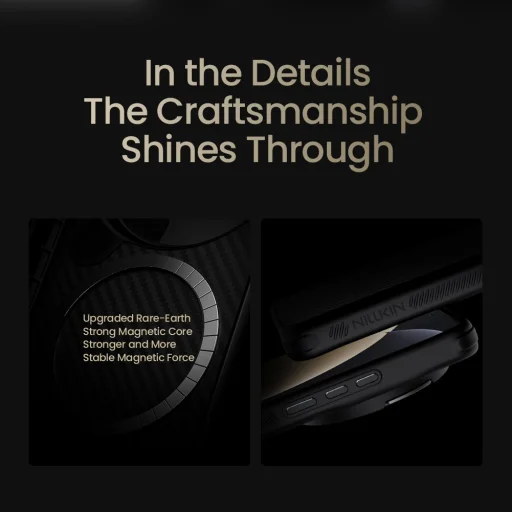 Nillkin CarboProp Aramid Mágneses tok Xiaomi 15 Ultra fekete - 8