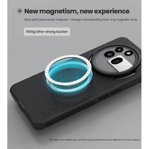 Nillkin Super Frosted PRO Mágneses Hátlap Tok Nothing Phone 3a Pro-hoz Fekete - 3