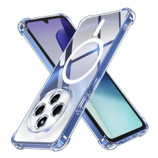  Techsuit - Ütésálló Átlátszó Szilikon MagSafe - Xiaomi Redmi 14C / Poco C75 - Átlátszó tok