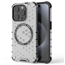  Techsuit - HoneyComb Shield MagSafe - iPhone 15 Pro Max - Fehér tok