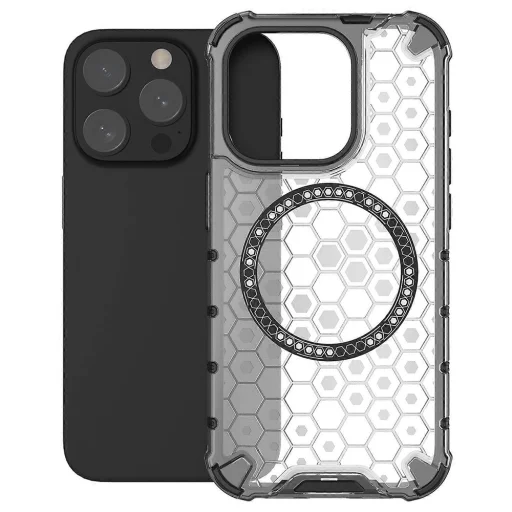  Techsuit - HoneyComb Shield MagSafe - iPhone 15 Pro Max - Fehér tok - 2