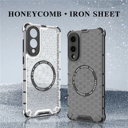  Techsuit - HoneyComb Shield MagSafe - Samsung Galaxy S25 Edge - Fehér tok - 6