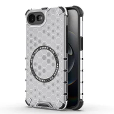  Techsuit - HoneyComb Védelem MagSafe - iPhone 16e - Fehér tok